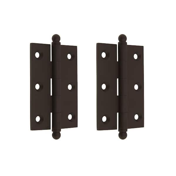 idh by St. Simons 3 in. x 2 in. Oil-Rubbed Bronze Brass Solid Extruded Loose Pin Mortise Cabinet Hinge (1-Pair)