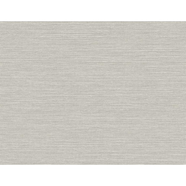 CASA MIA Grasscloth Effect Grey Paper Non Pasted Strippable Wallpaper Roll (Cover 60.75 sq. ft.)