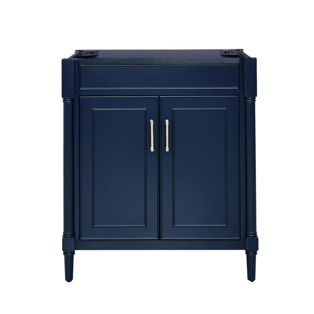 Bristol 30 in. W x 21.5 in. D x 34 in. H Bath Vanity Cabinet without Top in Navy Blue price history on PriceWatchPro