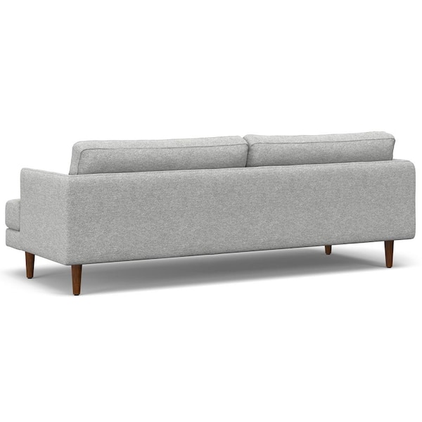 Mid-Size Fabric Sofa, Shown in a Gray Fabric - Amish Oak