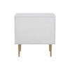 Linon Home Decor Winslett Glam White Wood 2 Drawer Night Stand with Gold  Hardware THD02940 - The Home Depot