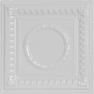 Victory 2 ft. x 2 ft. Tin Ceiling Tiles Lay-in White (48 sq. ft./case)