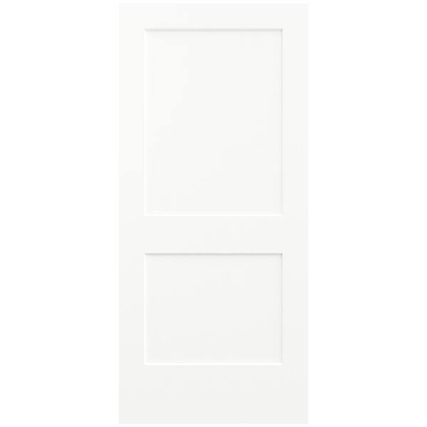 JELD-WEN 36 in. x 80 in. Monroe White Painted Smooth Solid Core Molded Composite MDF Interior Door Slab