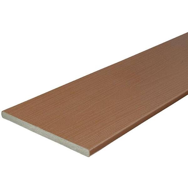 Fiberon 3/4 in. x 11-1/4 in. x 12 ft. Cabin Capped Fascia Composite Decking Board (10-Pack)