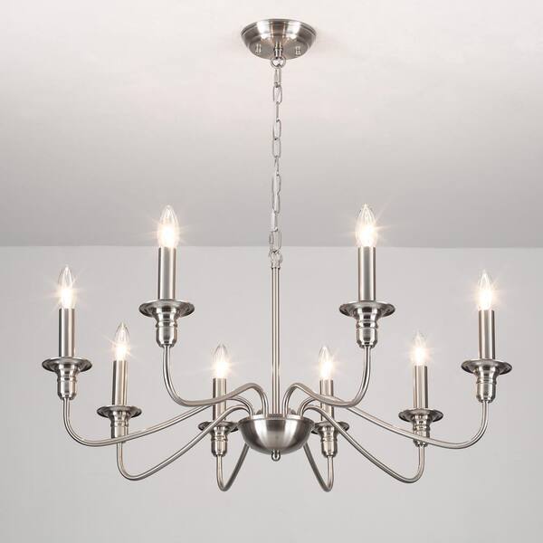 LWYTJO Harri 8 - Light Brushed Nickel Classic/Traditional