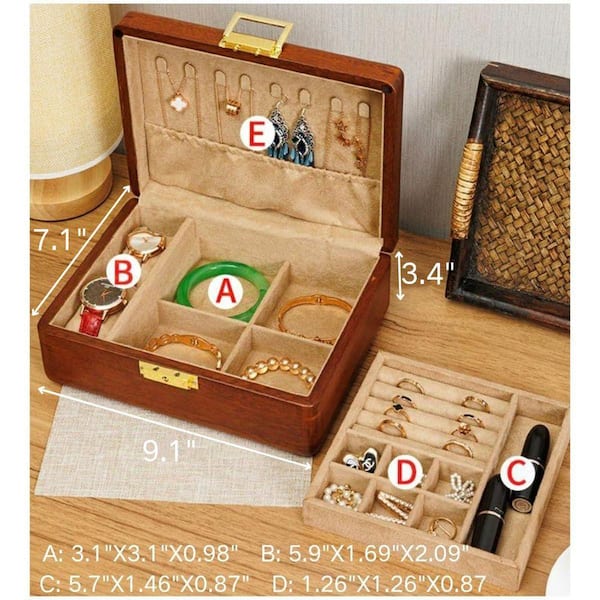 JEWEL BOX 1 & 2 セット Amazon.com: SONGMICS Jewelry Box Organizer with Mirror, 2-Layer