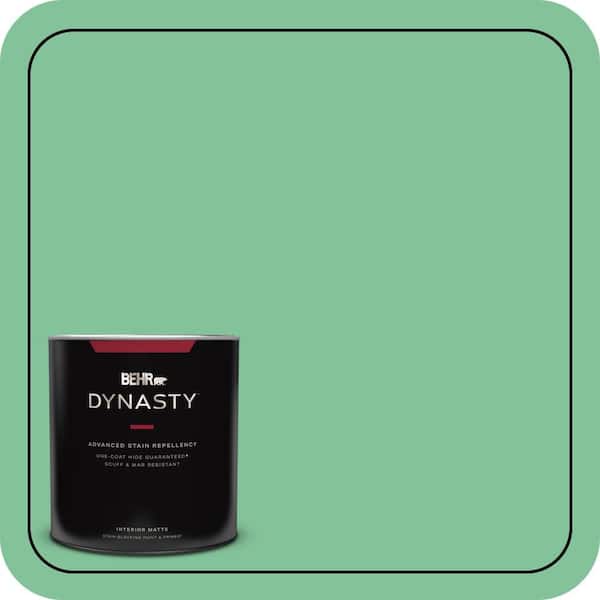 BEHR DYNASTY 1 qt. #P410-4 Willow Hedge One-Coat Hide Matte Interior Stain-Blocking Paint and Primer