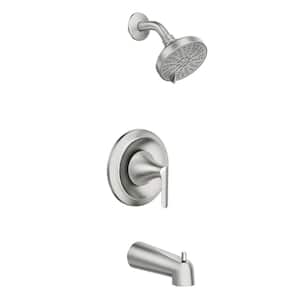 Findlay Single-Handle 6-Spray Tub and Shower Faucet in Spot Resist Brushed Nickel (Valve Included)