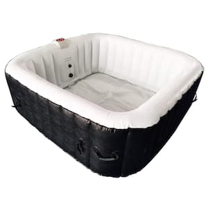 Inflatable 4-Person 130-Jets Hot Tub with Cover