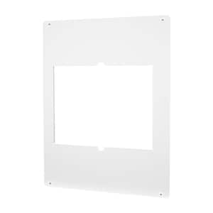 Com-Pak Twin Metal Adapter Plate in White
