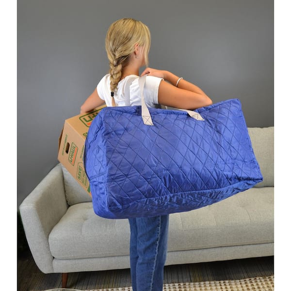Simple Living Solutions 25-Gal. Quilted Storage Bag in Blue
