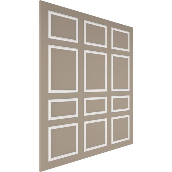 Ekena Millwork 94 1 2 In Adjustable To 120 Ashford Square Panel Full Wall Wainscot Paneling Kit Wpkufw014p096 - Wainscot Wall Panel Kits Ekena Millwork 94 1 2 In Adjustable To 120 Ashford Square Panel Full Wall Wainscot Paneling Kit Wpkufw014p096 - Wainscot Wall Panel Kits