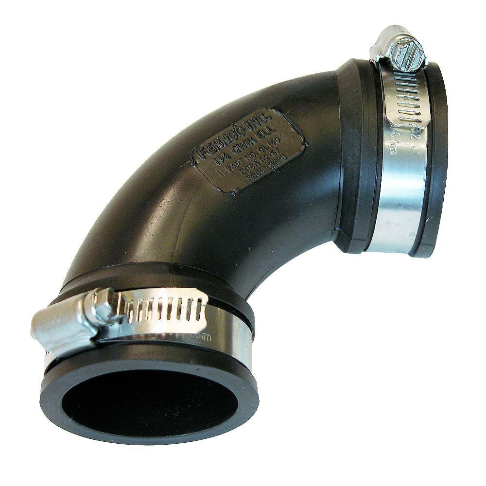 1-1/2 in. PVC DWV 90-Degree Mechanical Elbow Fitting price history on PriceWatchPro
