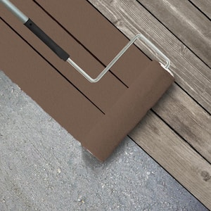 1 gal. #N190-6 Nut Brown Textured Low-Lustre Enamel Interior/Exterior Porch and Patio Anti-Slip Floor Paint