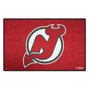 NHL Retro New Jersey Devils Red 2 ft. x 3 ft. Starter Mat Area Rug