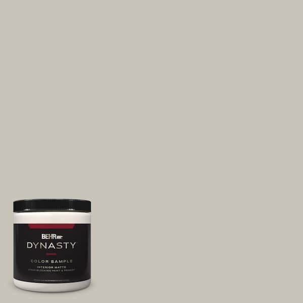 BEHR DYNASTY 8 oz. #BXC-59 Pavestone Matte Stain-Blocking Interior/Exterior Paint & Primer Sample