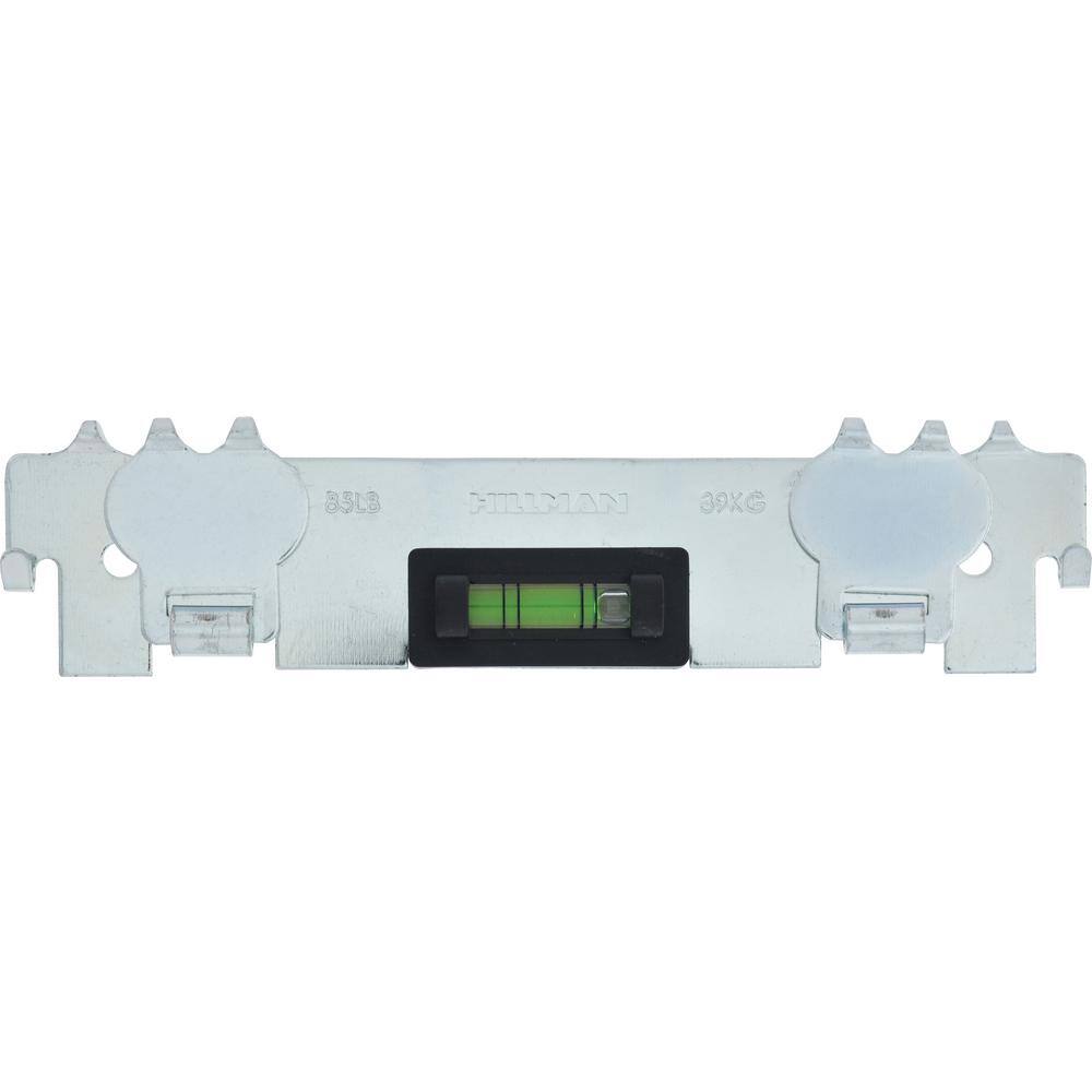 Silver Steel 85lb Picture Hanger with Level Tool
