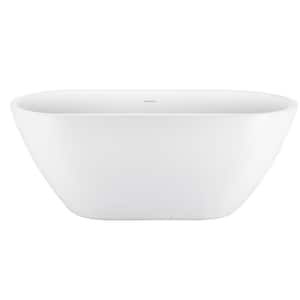 70 in. x 31 in. Acrylic Flatbottom Non-Whirlpool Soaking Bathtub, Drain and Overflow Included in White