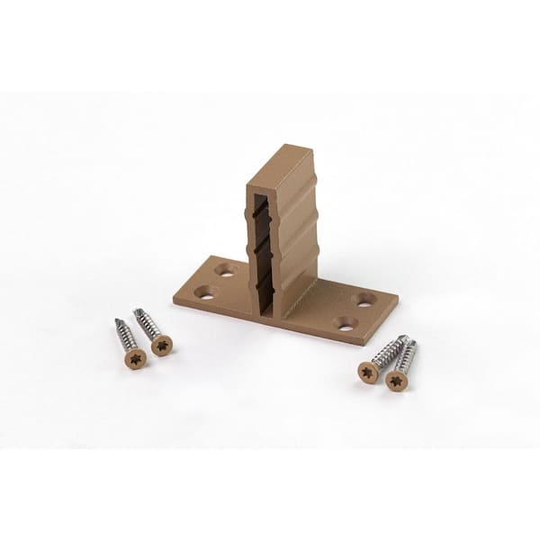 Frame It All - 0.40 in. x 5.51 in. x 70.20 in. Teak Capped Composite Dog Ear Fence Picket (5-Pack)