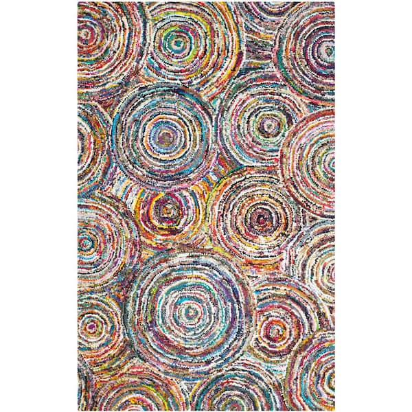 Nantucket 10 ft. x 14 ft. Multi Geometric Area Rug