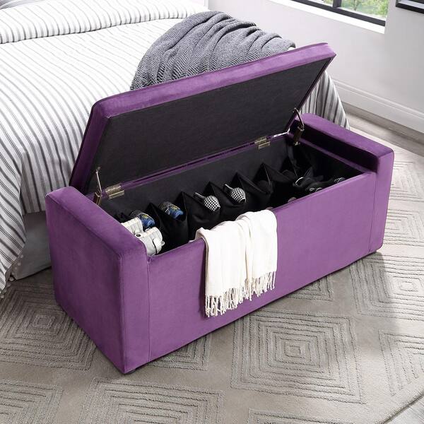 Lavender deals storage bench