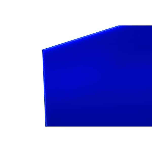 Unbranded 48 in. x 96 in. x .118 in. Blue Acrylic Sheet