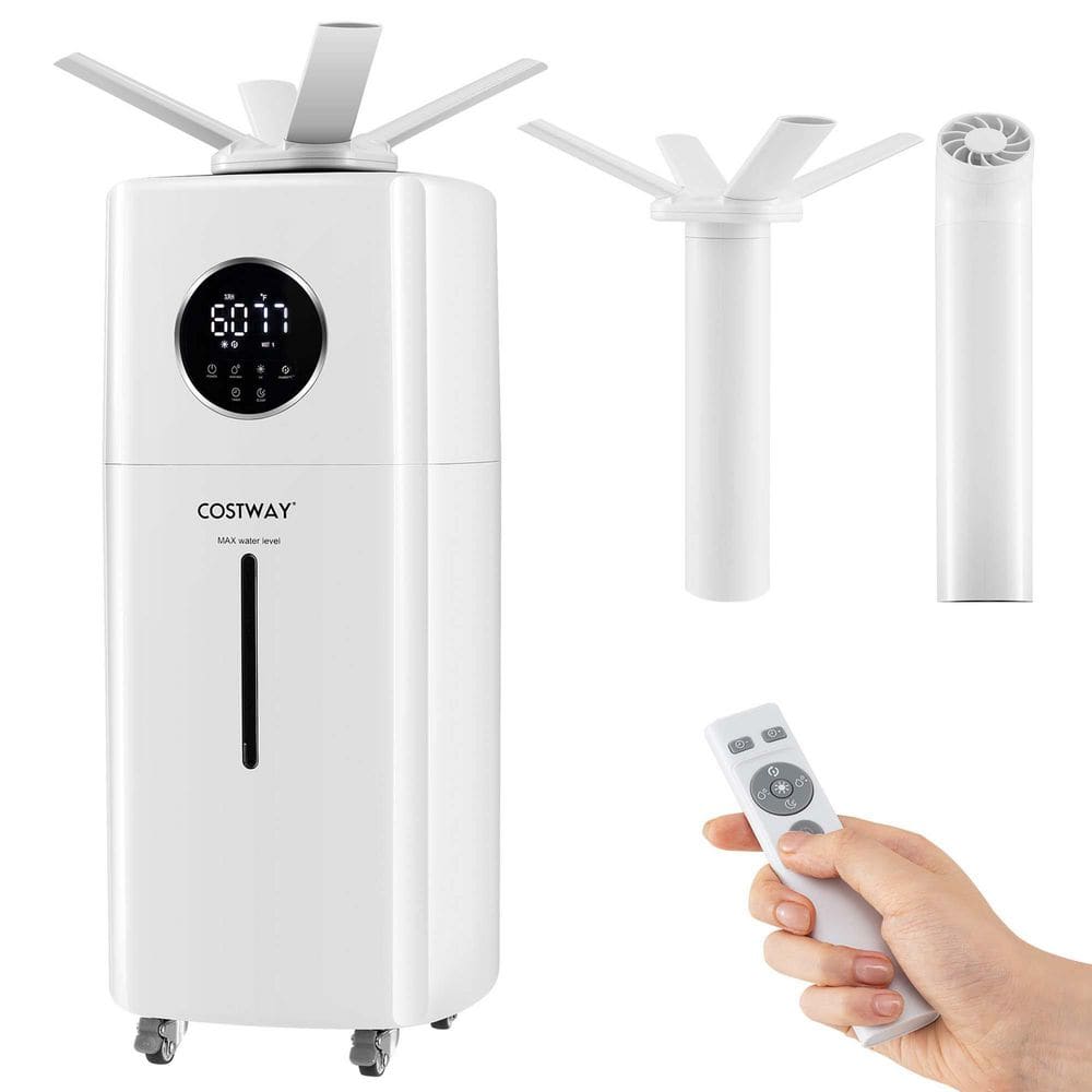 2200 sq. ft Whole House Humidifier 5. 5Gal Top Fill Cool Mist Humidifier with Wheels price history on PriceWatchPro