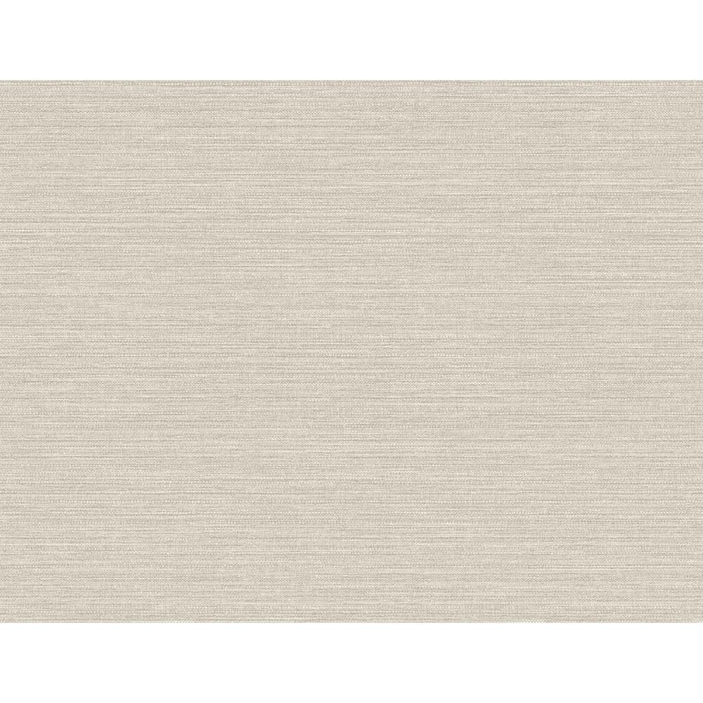 Cream Grasscloth Effect Non-Pasted Removable Wallpaper Roll