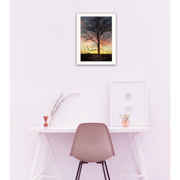 Unbranded 10 in. x 14 in. "Passion" by Trendy Decor 4U Printed Framed Wall Art