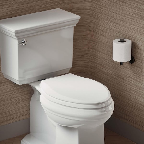 Cachet Nightlight QuietClose Elongated Closed Front Toilet Seat in White