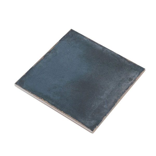 Faenza 8 in. x 8 in. Matte Midnight Navy Porcelain Square Tile (6.46 sq ft/case)-15 Pack