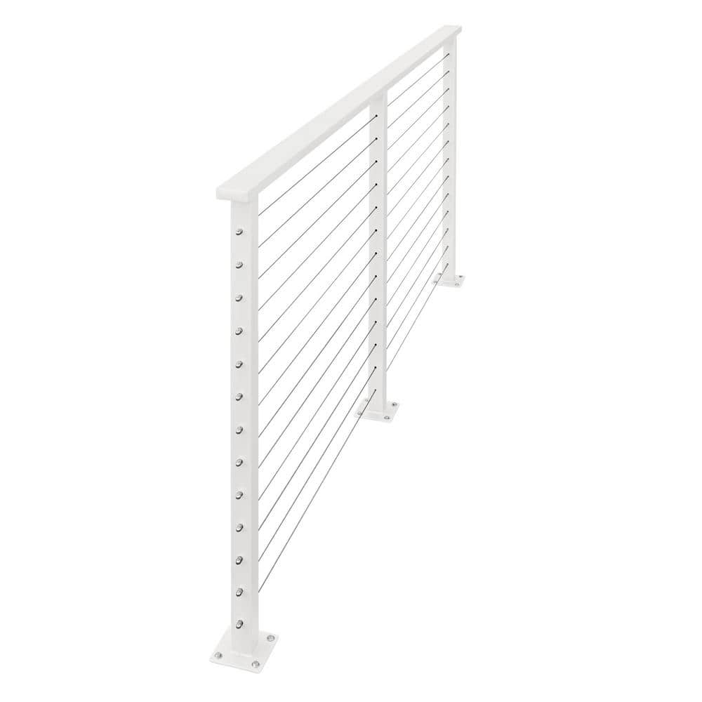 60 ft. Deck Cable Railing, 42 in. Base Mount, White price history on PriceWatchPro