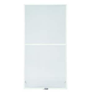 43-7/8 in. x 54-27/32 in. 200 and 400 Series White Aluminum Double-Hung Window Screen