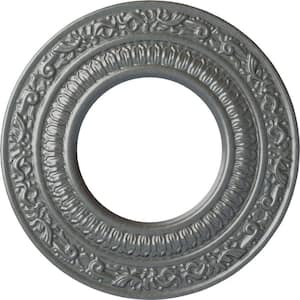 1/2 in. x 8-1/8 in. x 8-1/8 in. Polyurethane Andrea Ceiling Medallion, Platinum