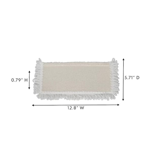 Rubbermaid Commercial Products HYGEN 24 in. Microfiber Dust Mop Pad with  Fringe RCPQ42600GR00 - The Home Depot