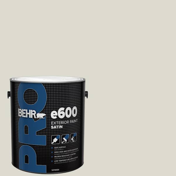 BEHR PRO 1 gal. #GR-W11 Silver Ash Satin Enamel Exterior Paint