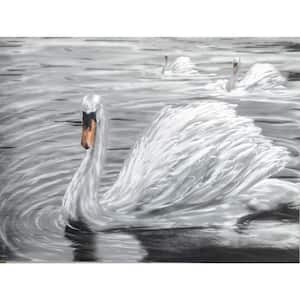 Metal Wall Art The Snow Feathered Swan