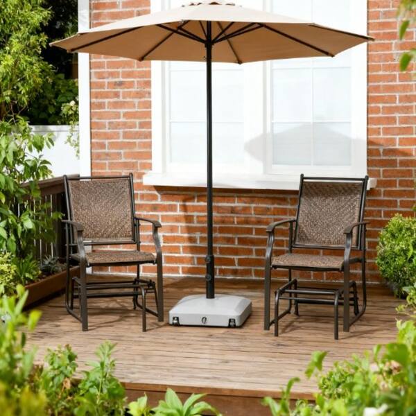 heavy patio umbrella base with wheels Hank Duty Weather-Resistant Universal Offset Grooved Handles and Built-In Chasing the shade on a sunny day can be a heavy Scafild | 88lbs Square Water