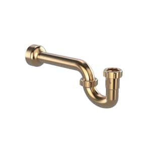 1-1/2 in. ABS Decorative P-Trap in Brushed Gold with 1-1/4 in. Reducer Washer