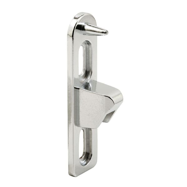 Prime-Line Chrome Plated Die Cast Sliding Door Lock Keeper with Anti Lift Pin