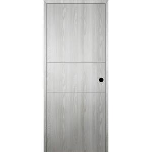 Optima 2H DIY-Friendly 30 in. x 96 in. Left-Hand Solid Core Ribeira Ash Composite Single Prehung Interior Door