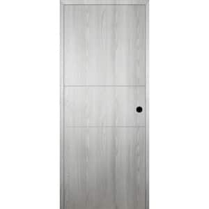Optima 2H DIY-Friendly 24 in. x 96 in. Left-Hand Solid Core Ribeira Ash Composite Single Prehung Interior Door