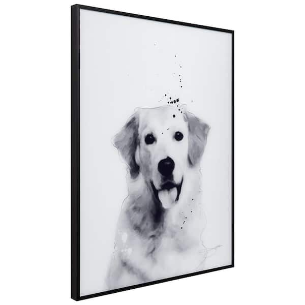  Empire Art Direct Weimaraner Black and White Pet Dog Wall Art  on Printed Glass Encased with a Black Anodized Frame, Ready to Hang, Living  Room, Bedroom & Office, 24 x 18