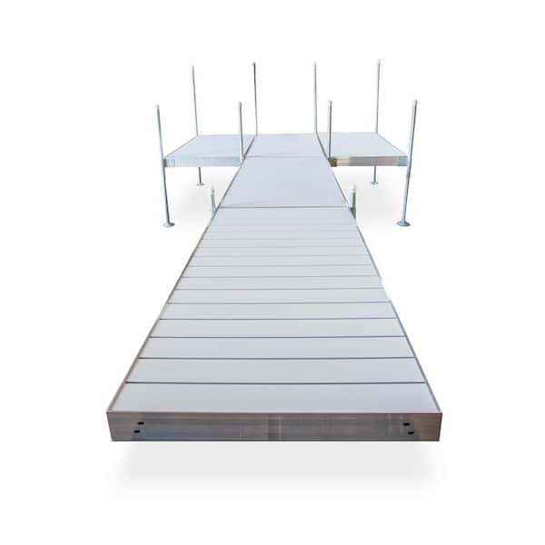 Tommy Docks 24 ft. Platform-Style Aluminum Frame with Aluminum Decking Platinum Series Complete Dock Package