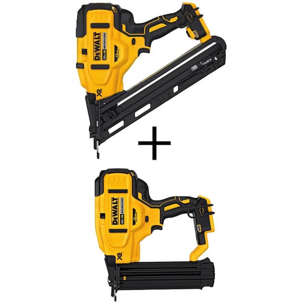 20V MAX XR Lithium-Ion 15-Gauge Cordless Finish Nailer and 18-Gauge Brad Nailer (Tools Only)