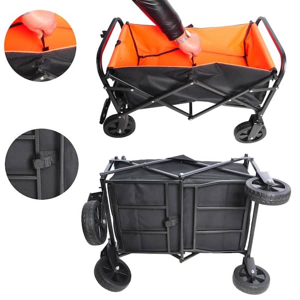 work 
16-7J ＋32
　 Siavonce 4.14 cu. ft. Steel Garden Cart Folding Wagon Garden