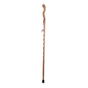 48 in. Twisted Fitness Walker Walking Stick in Tan