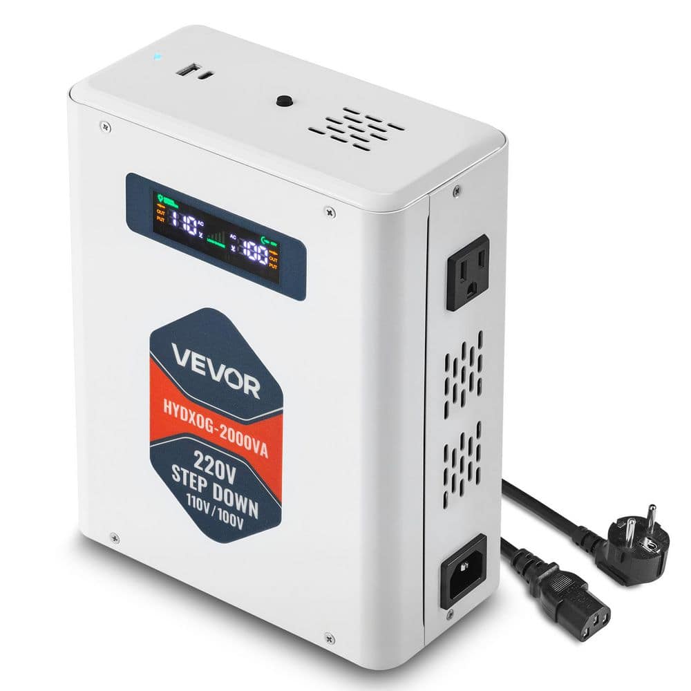 Step Down Voltage Converter, 2000VA, Heavy Duty Voltage Power Converter, 220V to 110V Power Transformer, 2 US Outlets product image for price tracking