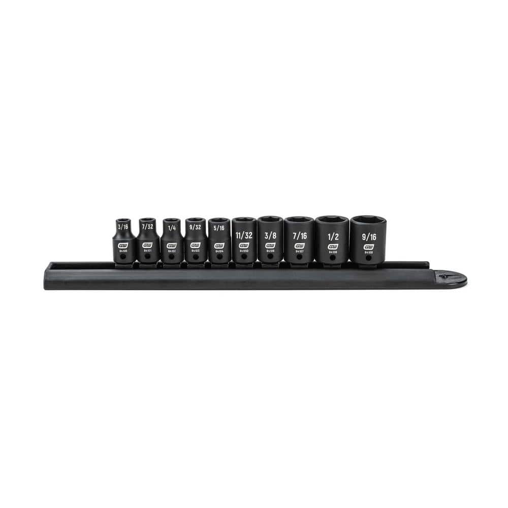 1/4 in. Drive 6 Point Standard Impact SAE Socket Set (10-Piece) price history on PriceWatchPro