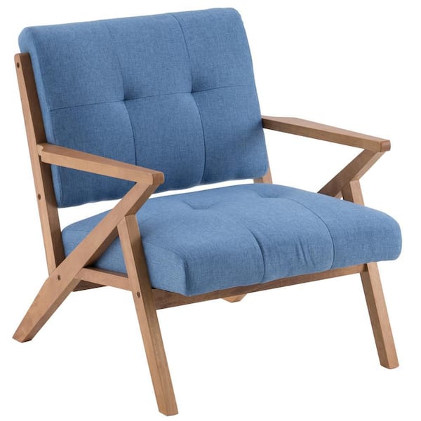 Winado Denim Blue Accent Arm Chair Leisure Club Seat
